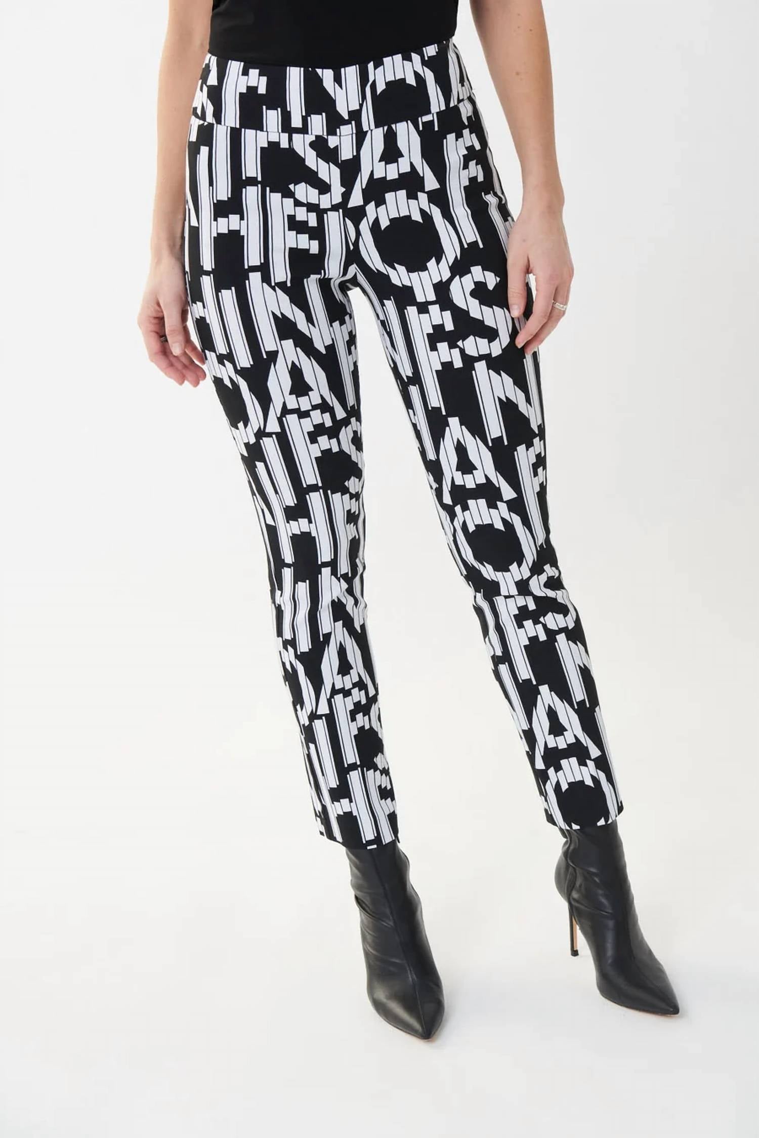 Joseph Ribkoff - Lettering Print Pants