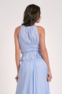 ELAN Monica Top in blue - women's tank top - detail view