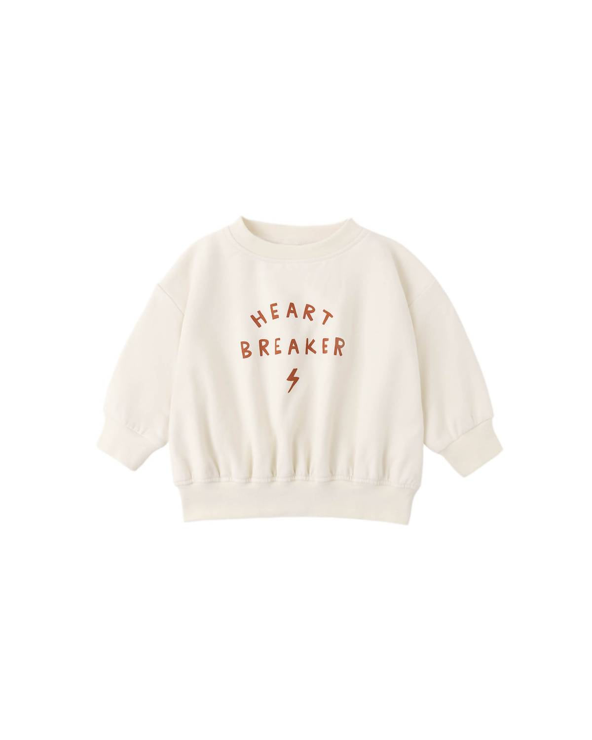 Quincy Mae Kid's Relaxed Sweatset in heart breaker - kids' sweater