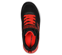 Skechers Women's Microspec Max Shoes in black red - women's sneaker - detail view