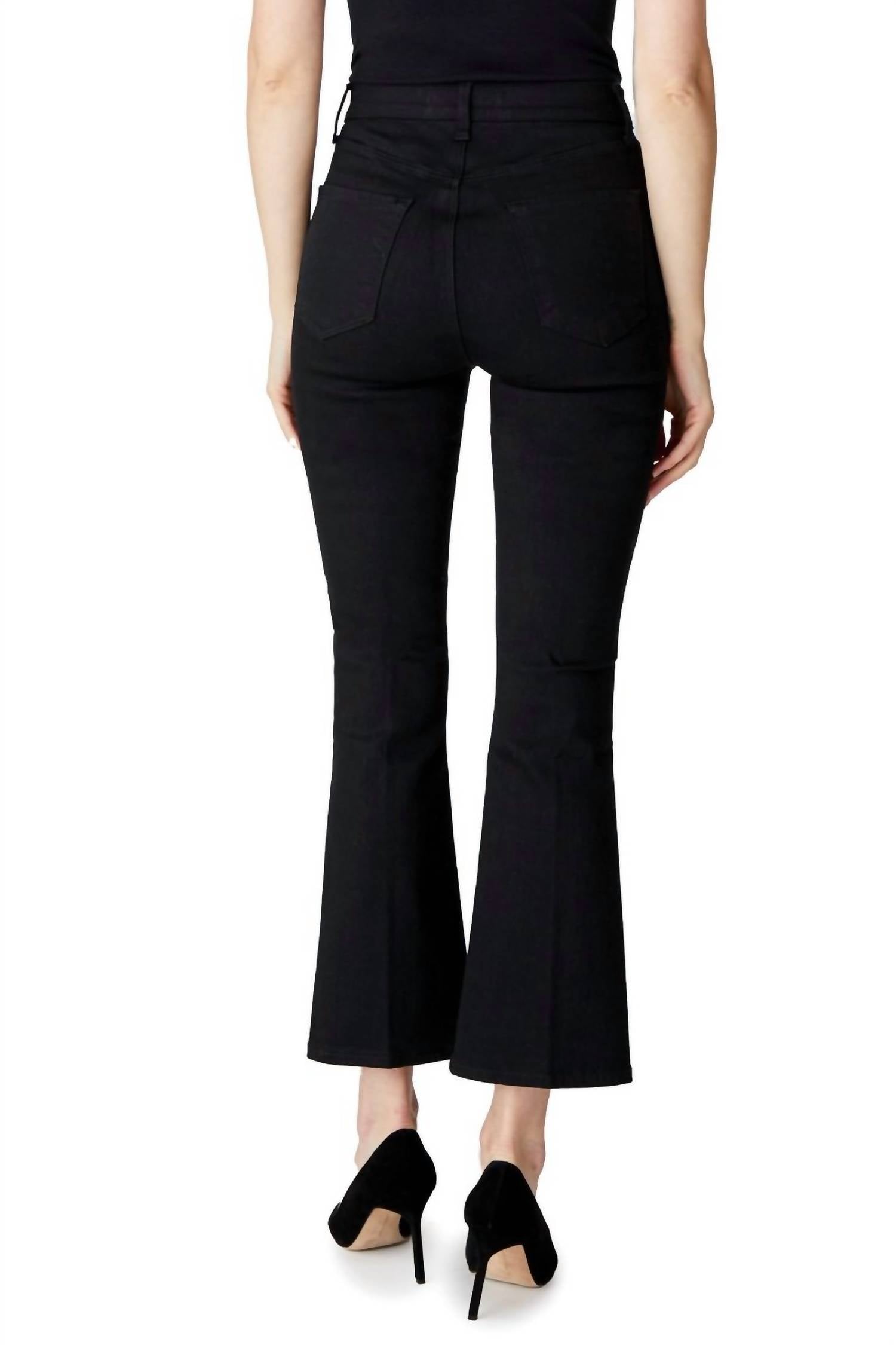 J Brand - Lillie High Rise Crop Flare Jeans