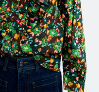 Karlie - Floral Ruffle Button Up Top