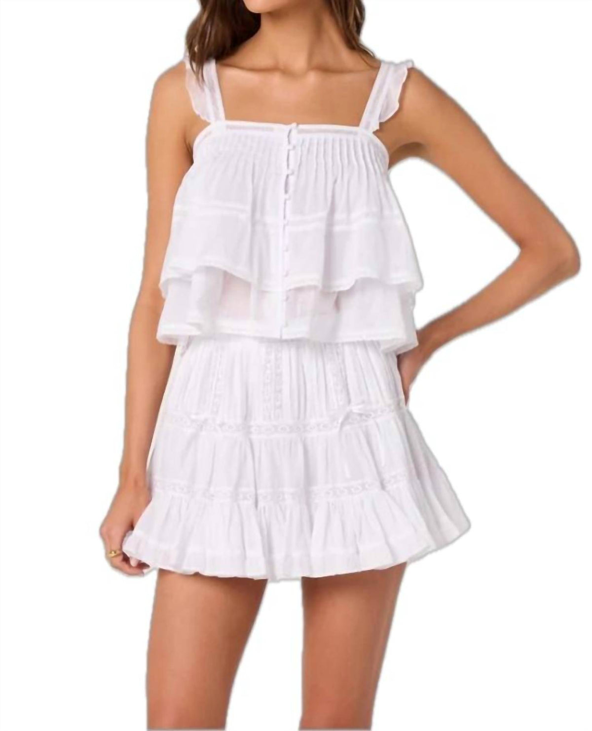 Astr - Delia Ruffle Top