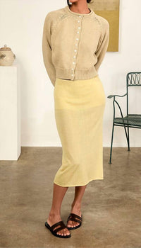 CIAO LUCIA Coletti Cardigan in khaki - women's cardigan - view 5