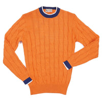Luigi Borrelli Napoli - Men's Cable Knit Cotton Sweater