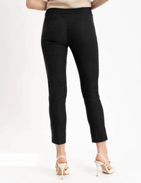 Renuar Front-pocket Ankle Pant in black - women's pants - detail view