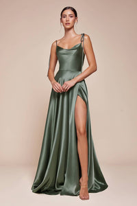 Ladivine - Satin A-line Formal Dress