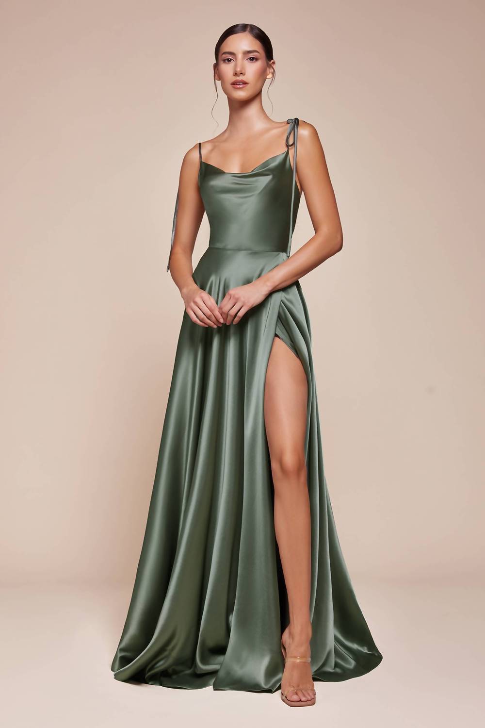 Ladivine - Satin A-line Formal Dress