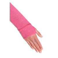 adidas Women's Sw Pullover Hoodie in shock pink - women's top - alternate view
