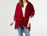 Coco + Carmen - Ezra Fringe Capelet Vest with Hood