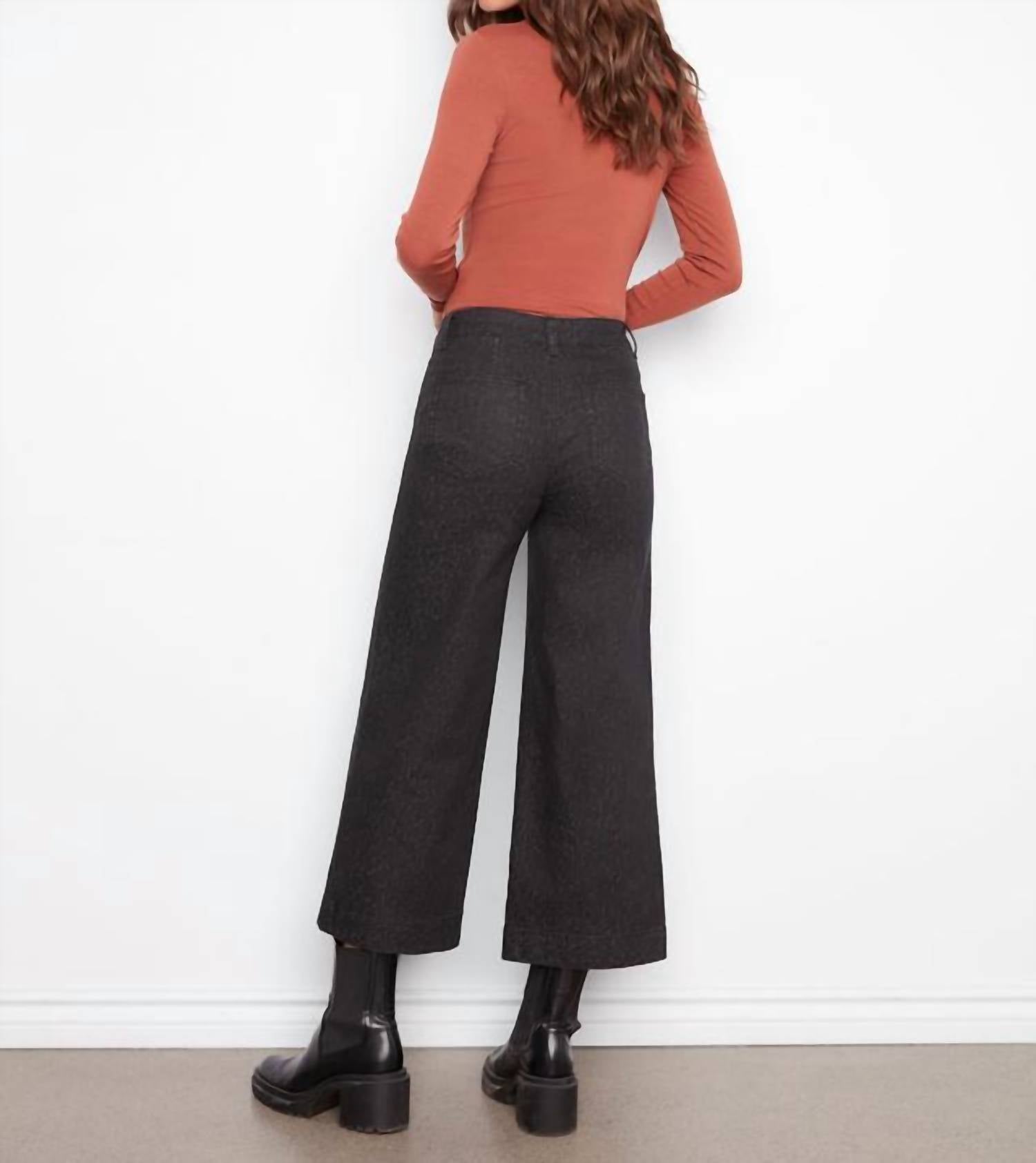 Charlie B - Printed Patch Pocket Flare Pants