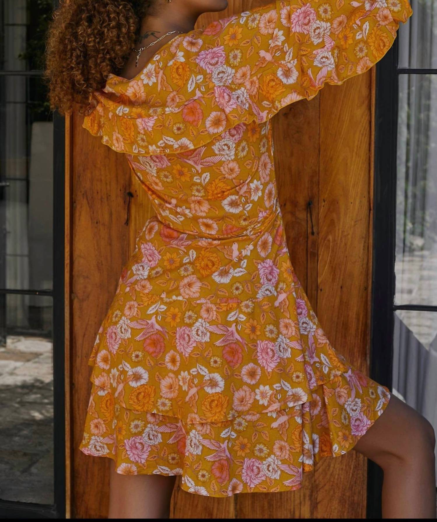 Bali Elf - Shayla Ruffle Wrap Mini Dress