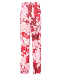 Misa Los Angeles High-rise Rita Pants in flora rosada satin - women's pants - view 5