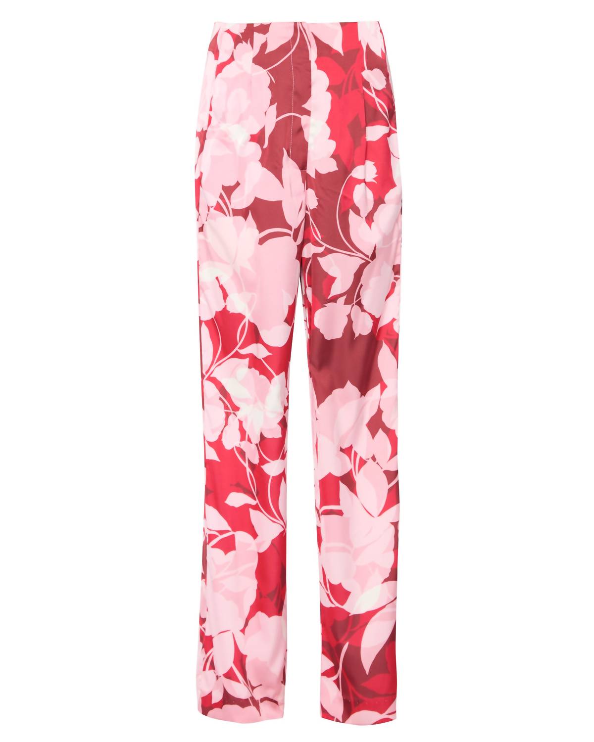 Misa Los Angeles High-rise Rita Pants in flora rosada satin - women's pants - view 5