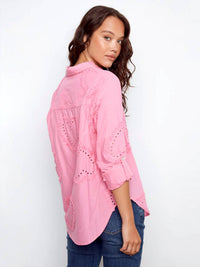 Charlie B - Textured Cotton Button-down Shirt