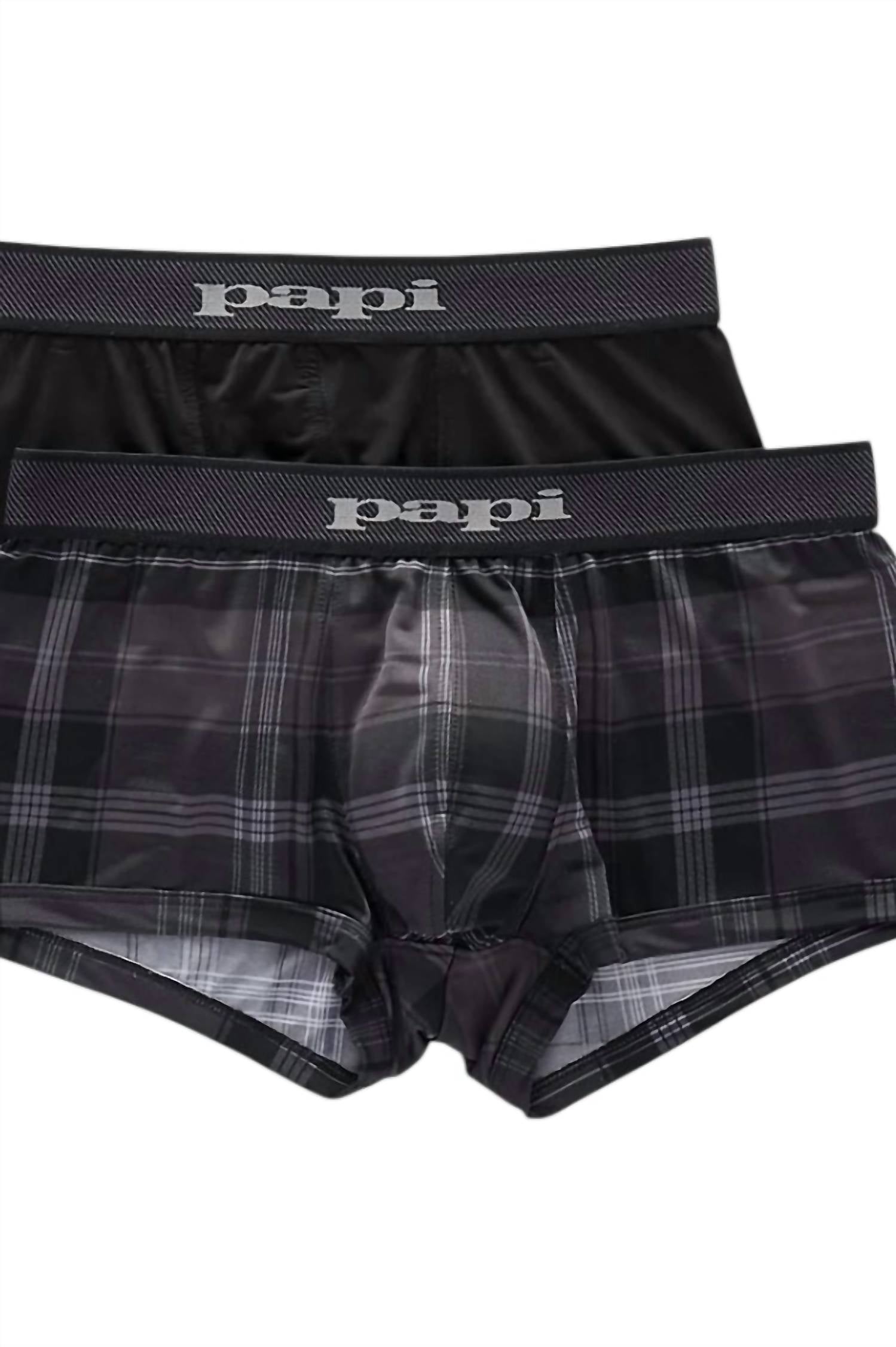 Papi - Men's Cool 2 Brazilian Trunks - 2 Pack