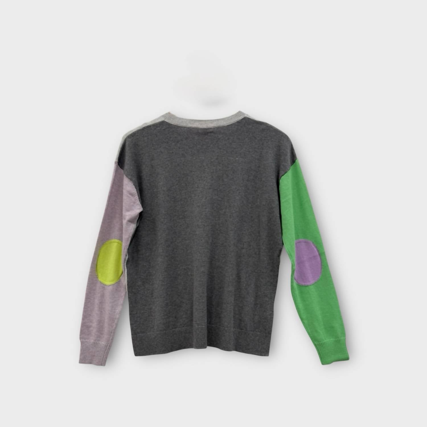 ZAKET & PLOVER Elbow Intarsia Sweater in marl - women's sweater - view 6