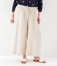 Karen Kane - Drawstring Linen Pants - Plus