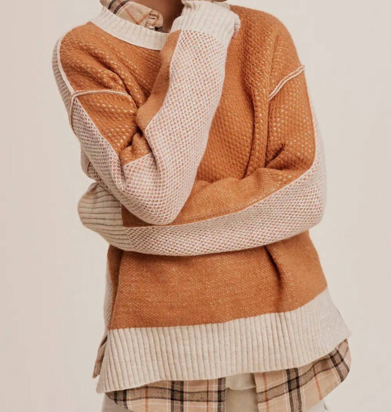 La Miel - The Madison Color Block Sweater