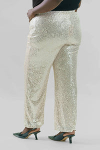 Skies Are Blue - Sequin Bell Party Pant - Plus