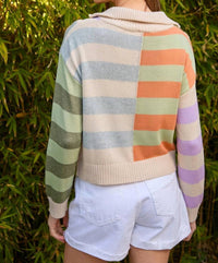 mystree Game Over Sweater in multi - women's sweater - alternate view