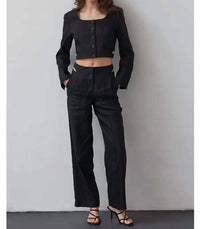 Crescent - Janey Cut-out Trouser Pants