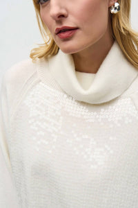 Joseph Ribkoff - Sequin Turtleneck Sweater