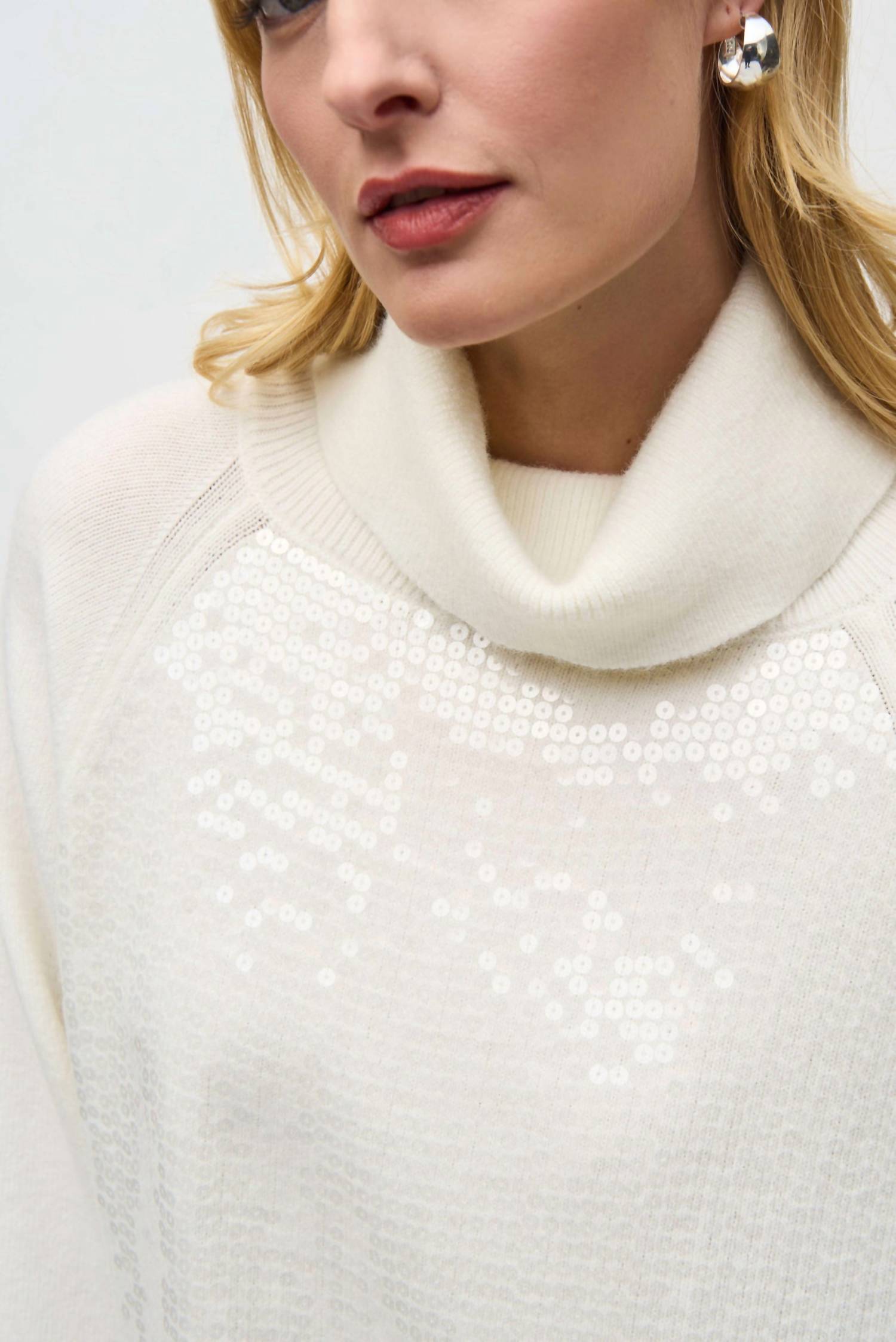 Joseph Ribkoff - Sequin Turtleneck Sweater