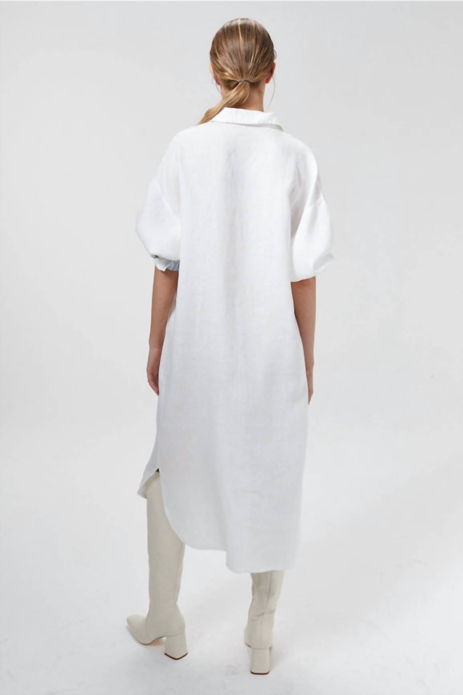 Lanthropy - Island Linen Midi Dress