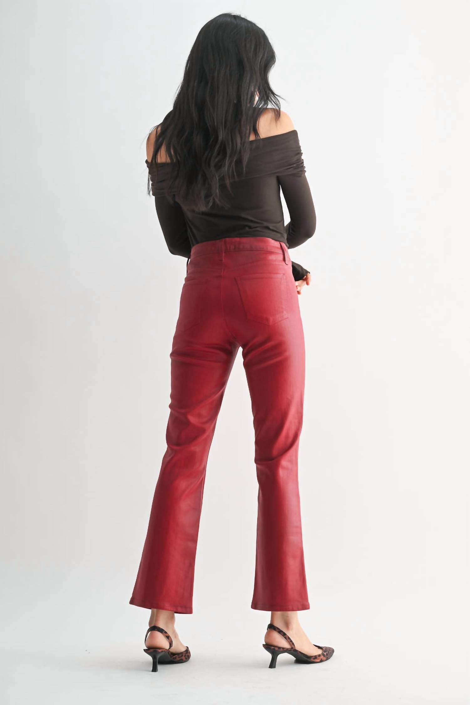 Just Black Denim - Slim Cropped Bootcut Jeans