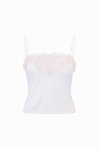 Loveshackfancy - Delphian Ruffle-detailed Cropped Cami