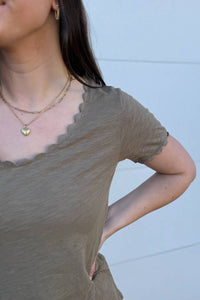Dylan - Ric-rac Relaxed Short-sleeve Tee