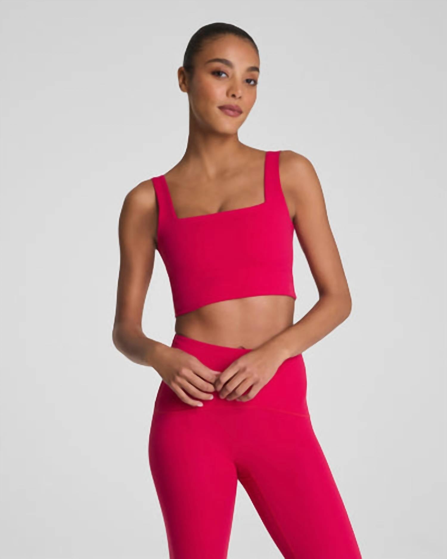 Spanx - Cropped Square Neck Shelf Tank Top