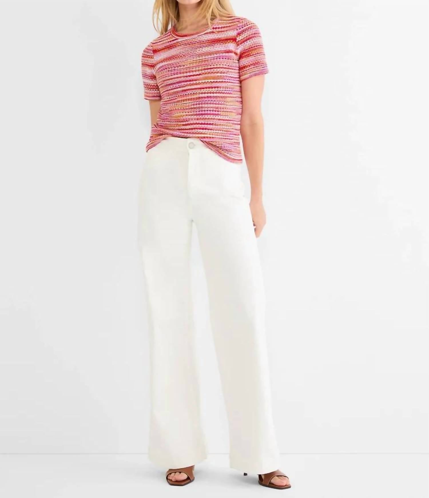 Nic + Zoe - Spacedye Tuck Stitch Top