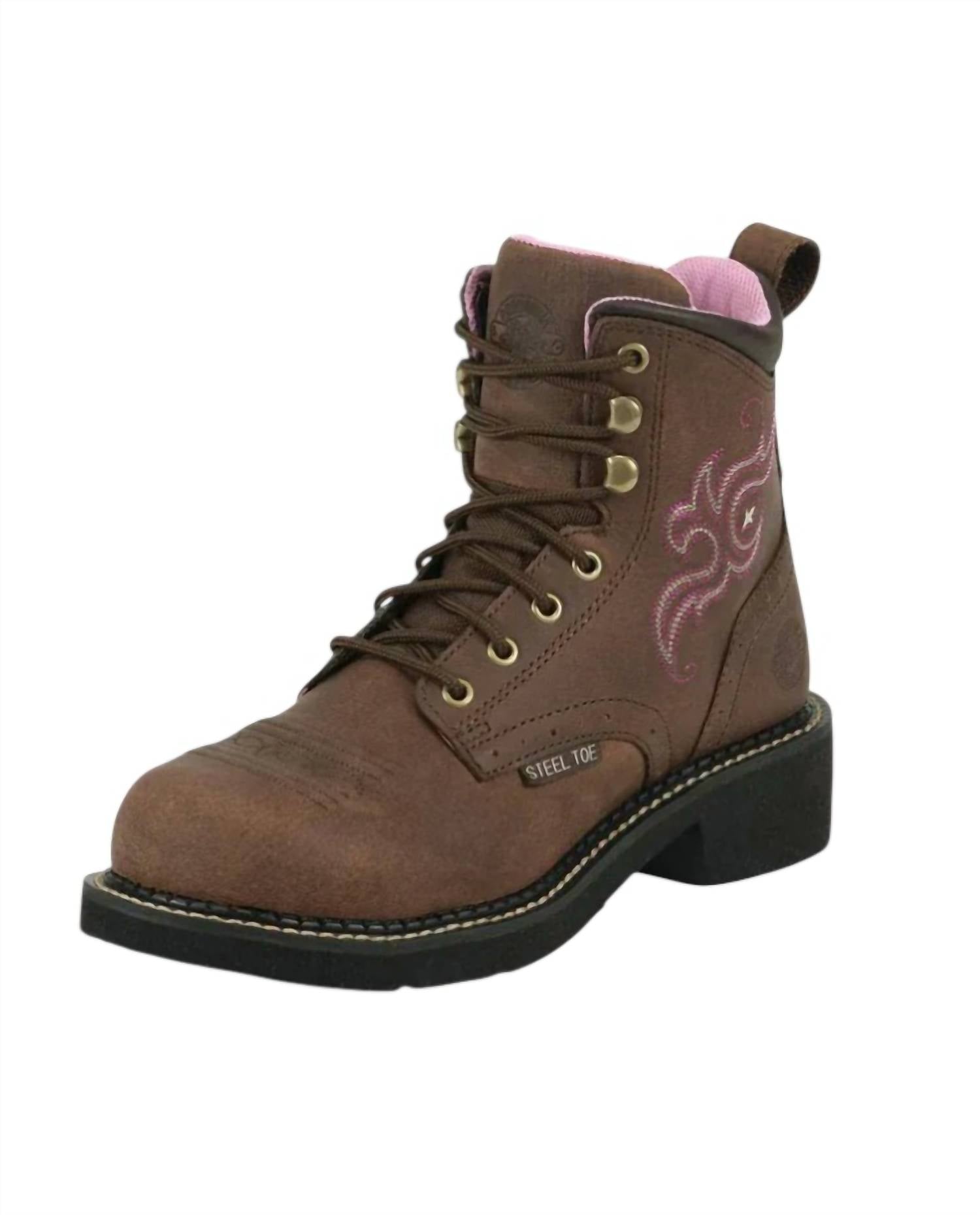 Justin Women's Aged Bark Boots in brown - women's shoe