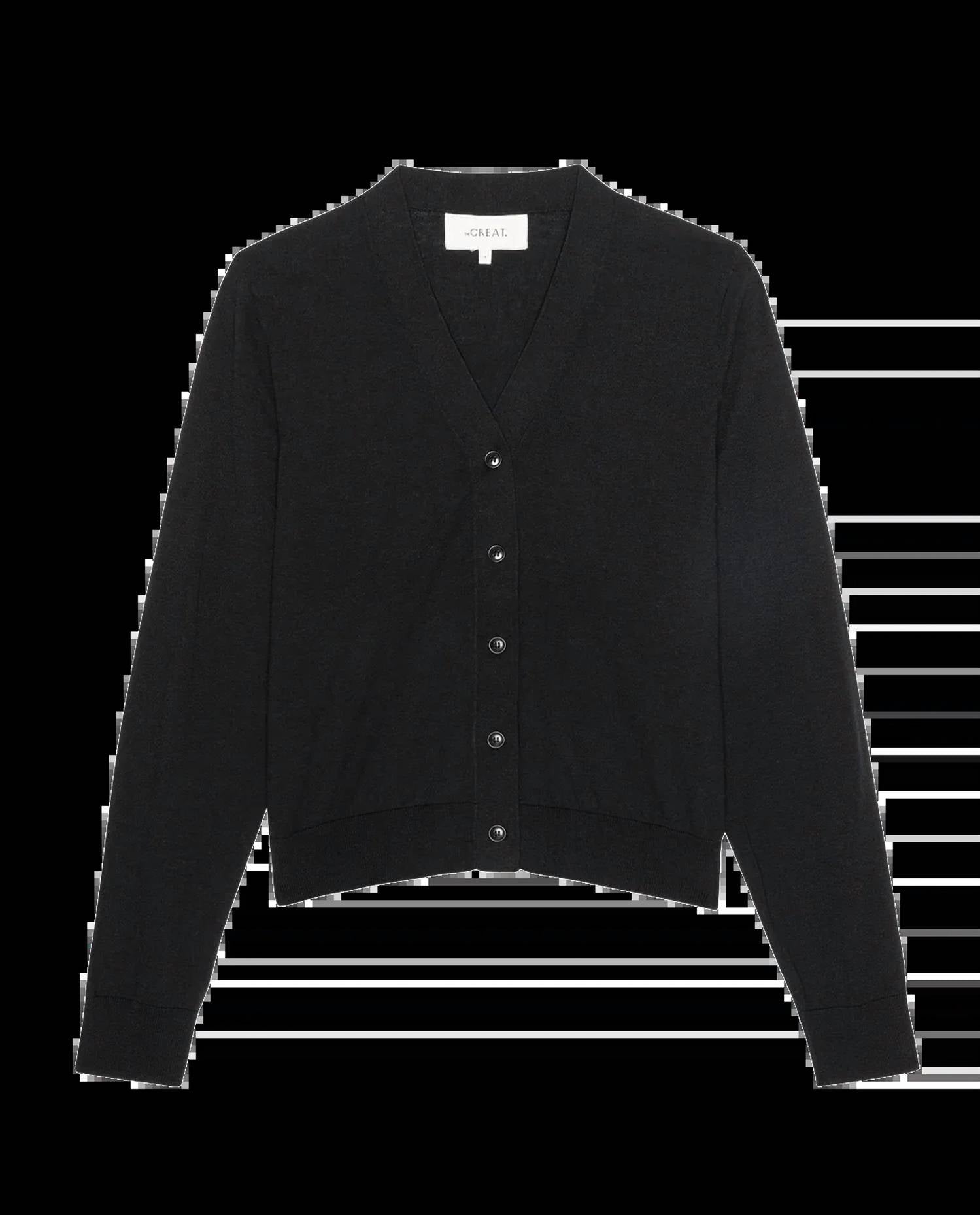 The Great. - The Shrunken V Neck Cardigan