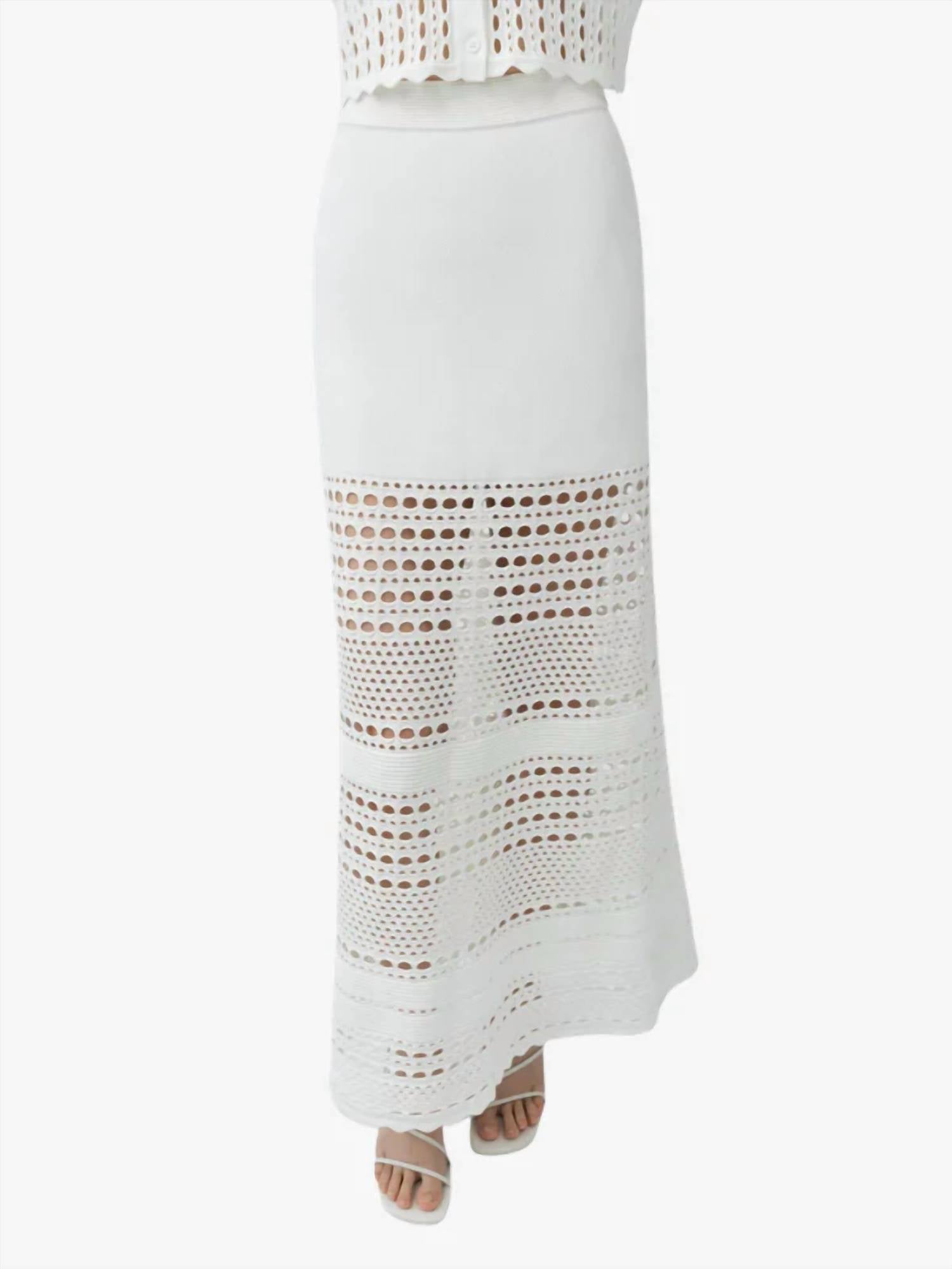 Simkhai - Westly Open Stitch Midi Skirt