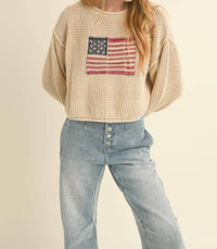 Miou Muse - American Flag Sweater