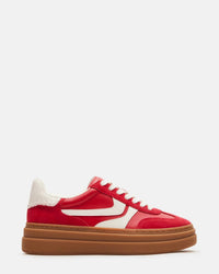 STEVE MADDEN Women's Dodge Sneakers in red - women's sneaker