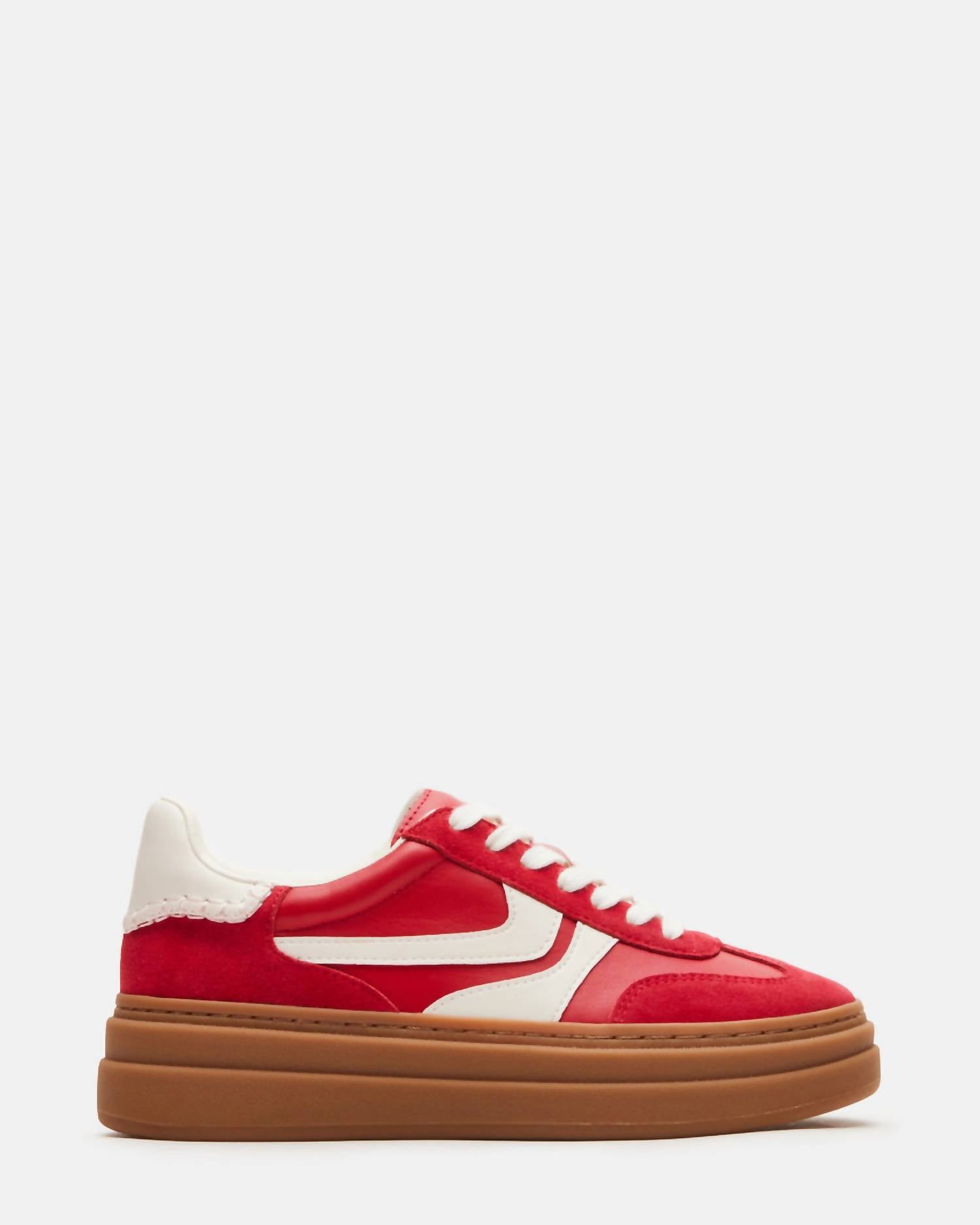 STEVE MADDEN Women's Dodge Sneakers in red - women's sneaker