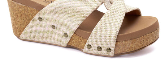 Corkys Footwear - Women's Bonny Studded Wedge Sandal