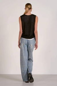 Elan - Ashlyn Layered Sweater Tank Top