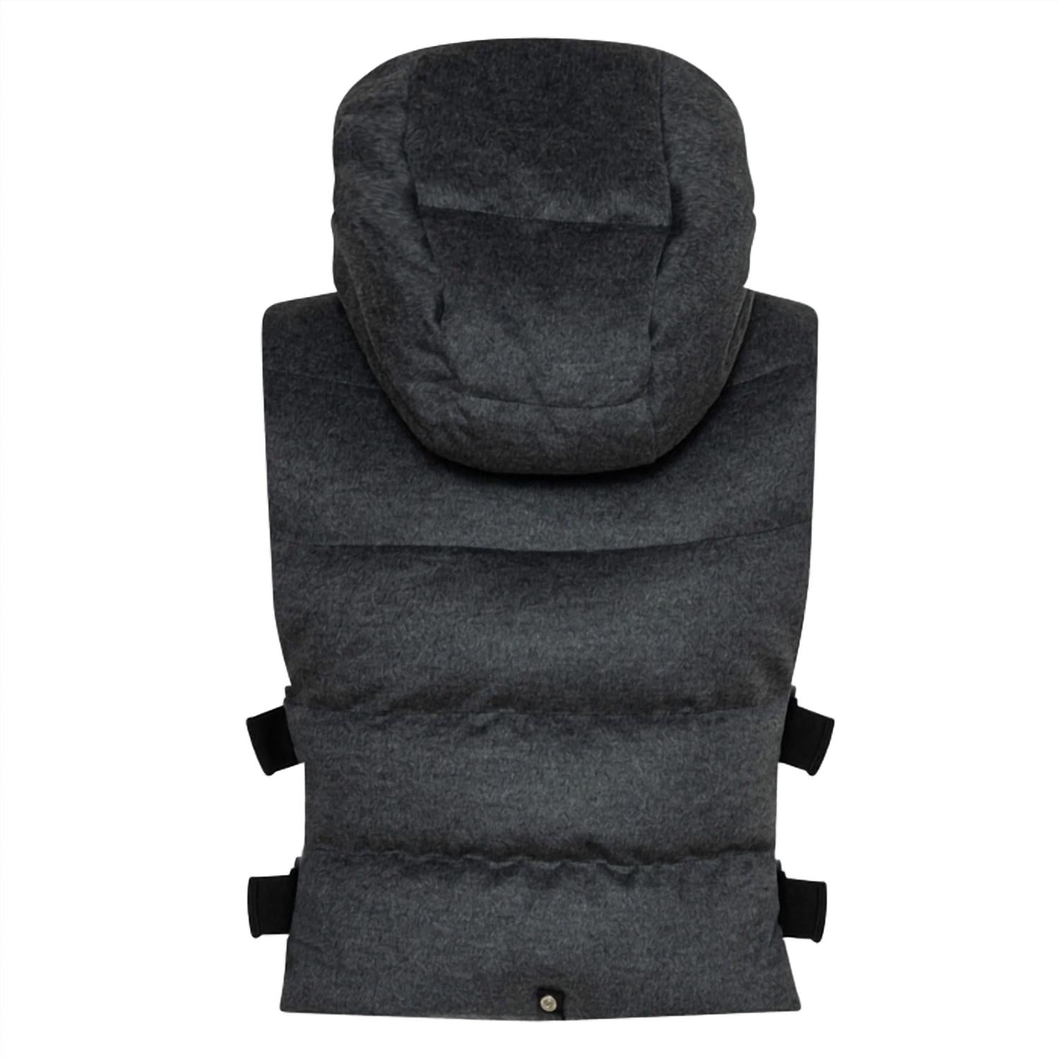Adroit Atelier Women's Luna Vest in grey - women's jacket - view 4