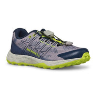 MERRELL Little Kid's Moab Flight Low Sneaker in grey navy citron - kids' sneaker - detail view