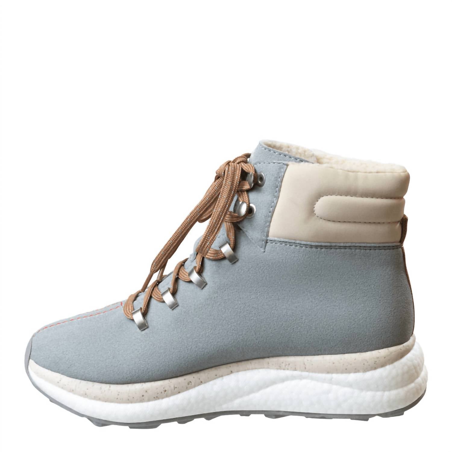 OTBT Women's Buckly Sneaker Boots in grey - women's shoe - detail view