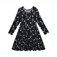 Posh Peanut - Girls Funny Bones Glow In The Dark Twirl Dress