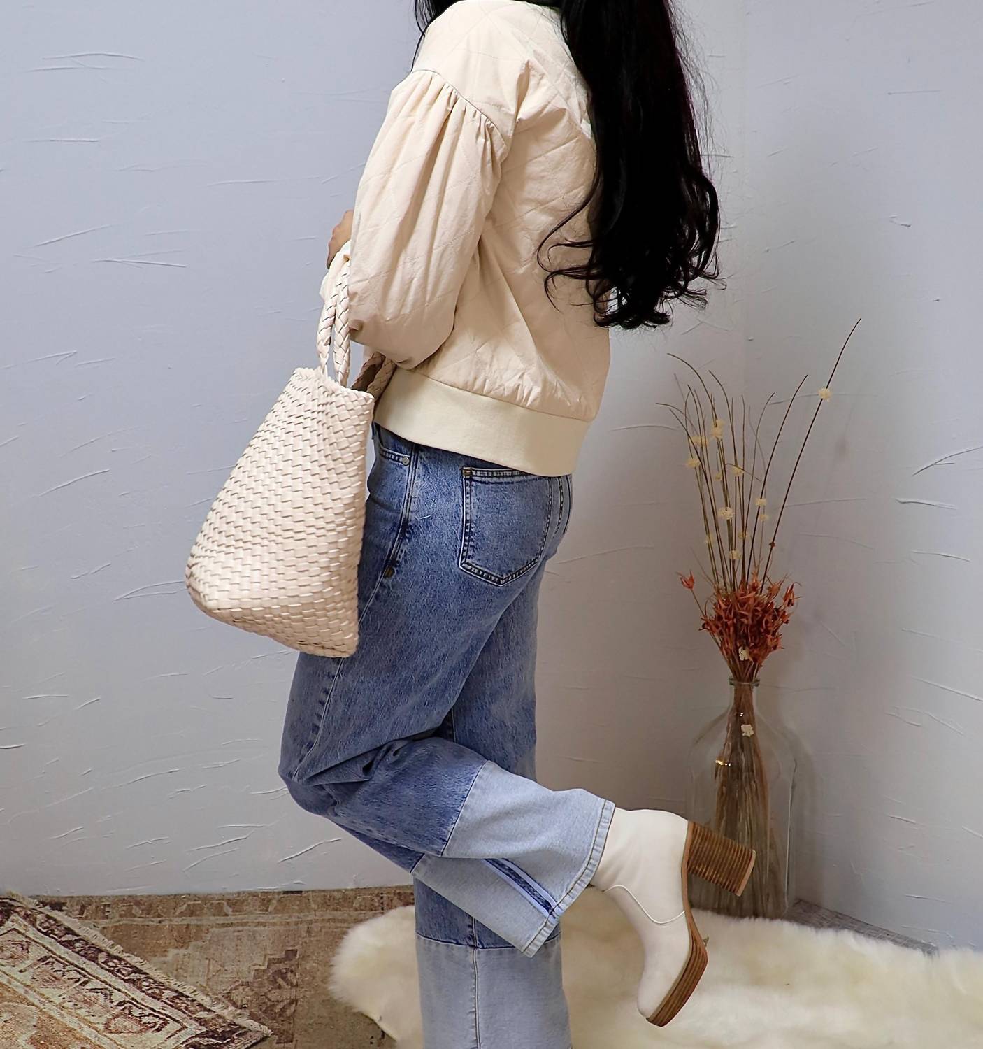 Before You - Rose's Quilted Bomber Jacket