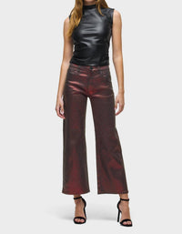 Hudson - Rosie High-rise Wide Leg Jeans