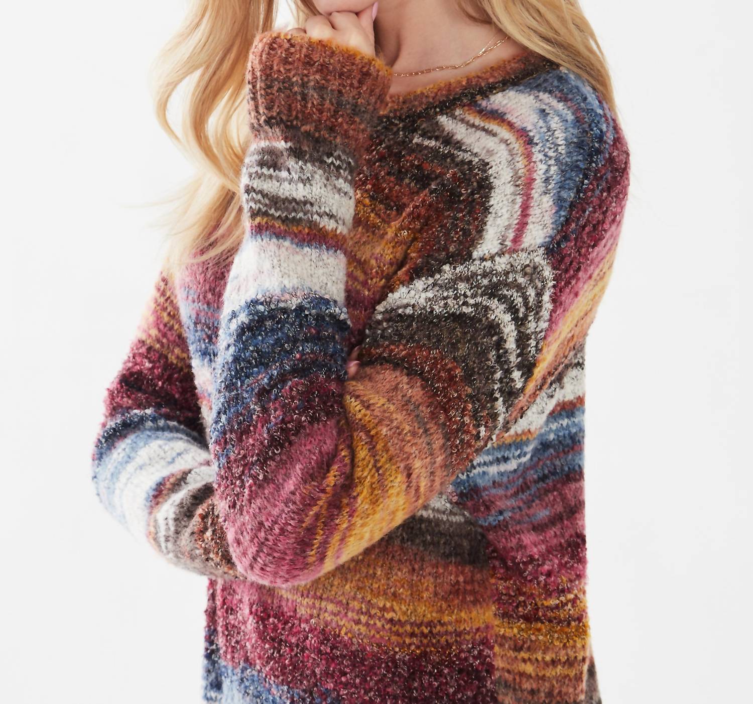 Fdj - Boatneck Space Dye Sweater