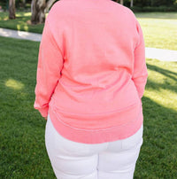 Michelle Mae Denise Sweatshirt in coral - women's top - view 8